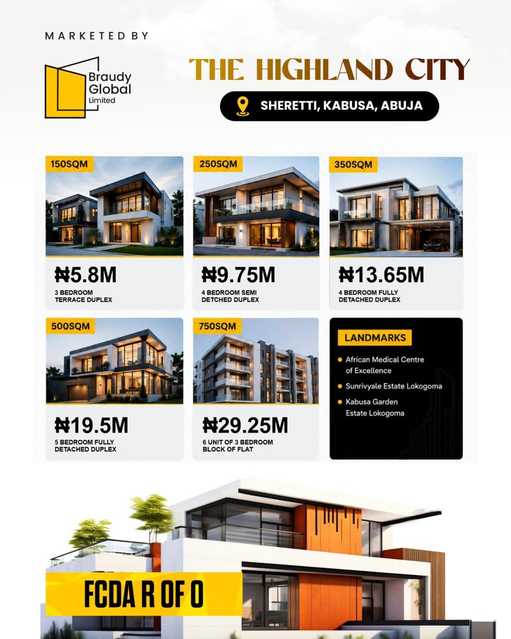 Highland City, Sheretti Kabusa Abuja – FCDA R of O Residential & Investment Plots for Sale