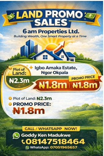 Affordable 464 SQM Land for Sale at Igbo Amaka Estate, Ngor Okpala, Imo State | Promo Price ?2.3 Million | Secure Investment Opportunity